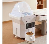 Japanese Head Spa Equipment Sink,Mobile Portable Thermostatic Water Circulation Shampoo Basin,60L Large Water Tank,Fumigation,Light Therapy,Enhance The Head Wash Experience(White,Style2)