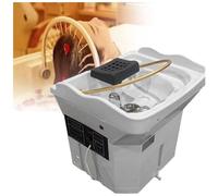 Japanese Head Spa Equipment Sink Portable with 60l Water Tank,Water Circulation Shampoo Basin with Fumigation Function and Light Therapy,Dual Heating(Standard)