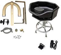 Japanese Head Spa Equipment Water Circulation Rack with Pillow Kit & Portable Wash Basin for Massage and Home Treatment Shampoo Bed