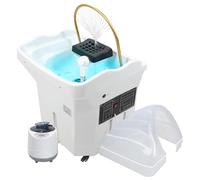 Japanese Head Spa Machine: 60L Large Water Tank, Water Circulation Shampoo Basin with Massage Bed, Fumigation & Light Therapy for Professional Head Care