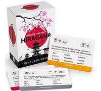 Japanese Hiragana Flash Cards for Kids & Adults - 104 Alphabet Learning Cards with Pictures & Stroke Order - Study Aid for Beginners, Teachers, Classrooms, Homeschool Language Learning Tools