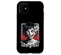 Japanese Horror Anime Manga Japan Y2K Creepy Girl Goth Case for iPhone 11