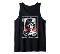Japanese Horror Anime Manga Y2K Hannya Oni Mask Girl Goth Tank Top