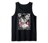 Japanese Horror Anime Manga Y2K Hannya Oni Mask Girl Goth Tank Top