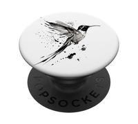 Japanese Hummingbird Colibri Bird Artwork PopSockets Adhesive PopGrip