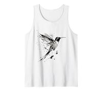 Japanese Hummingbird Colibri Bird Artwork Tank Top