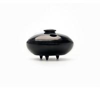 Japanese Incense Stick Holder - Seto Black Natural Stone Joss Burner - zen minded