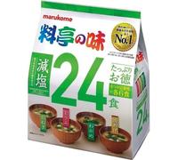 Japanese Instant Miso Soup, Marukome Ryotei no Aji, 24-Serving Variety Pack