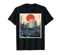 Japanese JDM Cars Retro Street Scene Art Just a boy who Love T-Shirt