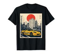 Japanese JDM Cars Retro Street Scene Art Just a boy who Love T-Shirt