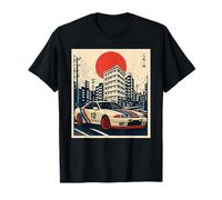 Japanese JDM Cars Retro Street Scene Art Just a boy who Love T-Shirt