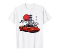 Japanese JDM Cars Retro Street Scene Art T-Shirt