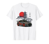 Japanese JDM Cars Retro Street Scene Art T-Shirt