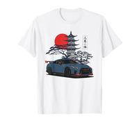 Japanese JDM Cars Retro Street Scene Art T-Shirt