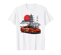 Japanese JDM Cars Retro Street Scene Art T-Shirt