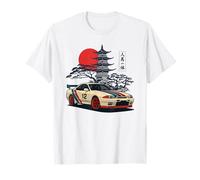 Japanese JDM Cars Retro Street Scene Art T-Shirt