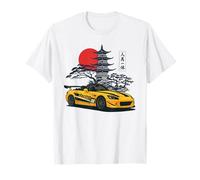 Japanese JDM Cars Retro Street Scene Art T-Shirt