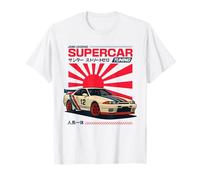 Japanese JDM Cars Street Scene Art Just a boy who Loves Cars T-Shirt