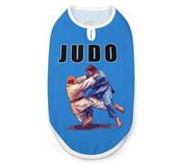 Japanese Judo Judoka Fighter Dog Clothes Printed Pet Shirts Summer Vest T-Shirt Sweatshirt for Small Dogs Cats S