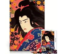 Japanese Kabuki Actor 1000 Pieces Jigsaws Adults Puzzles Gifts Creative Play Nice Thick Real Challenge Great Gift (38x26cm)