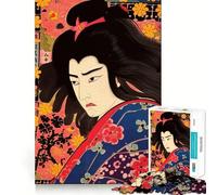 Japanese Kabuki Actor 1000 Pieces Jigsaws Adults Puzzles Gifts Creative Play Nice Thick Real Challenge Great Gift (38x26cm)