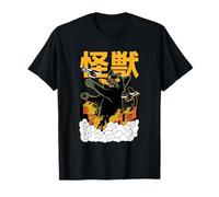 Japanese Kaiju Cat Street Harajuku Anime, Manga T-Shirt