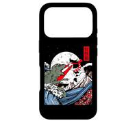 Japanese Kaiju Monster vs Laser Cat Eye Great Wave Red Sun Case for iPhone 17 Pro