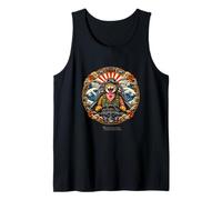 Japanese Kamikaze Pilot Fighting Cat Tank Top