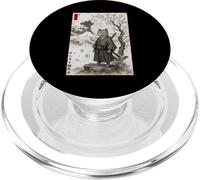Japanese Kanagawa Edo Painting Ukiyo-e Samurai Cat PopSockets PopGrip for MagSafe