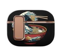 Japanese Kanagawa Wave Ramen Printed Case Compatible for Airpods Pro 2 Earbud Cases Earphone Protective Covers