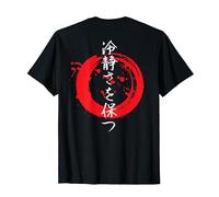 Japanese Kanji Chinese Character Zen On Back T-Shirt, Men, Black, Medium