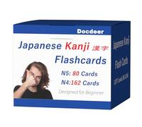 Japanese Kanji Flash Cards Flashcards for Beginners, A Full List of JLPT N4 & N5 with 242 Cards