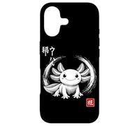 Japanese Kanji Kawaii with an Axolotl in a Circle Enso Case for iPhone 17