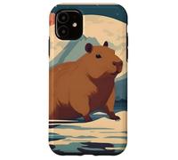 Japanese Kawaii Capybara Swimming Cute Japan Flower Anime Case for iPhone 11