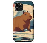Japanese Kawaii Capybara Swimming Cute Japan Flower Anime Case for iPhone 11 Pro