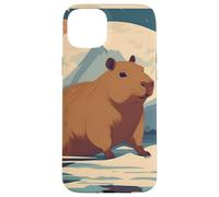 Japanese Kawaii Capybara Swimming Cute Japan Flower Anime Case for iPhone 15 Plus