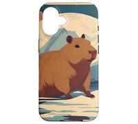 Japanese Kawaii Capybara Swimming Cute Japan Flower Anime Case for iPhone 16
