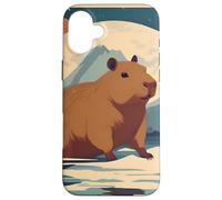Japanese Kawaii Capybara Swimming Cute Japan Flower Anime Case for iPhone 16 Plus