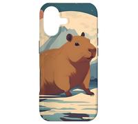 Japanese Kawaii Capybara Swimming Cute Japan Flower Anime Case for iPhone 17