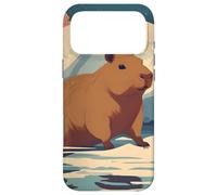 Japanese Kawaii Capybara Swimming Cute Japan Flower Anime Case for iPhone 17 Pro Max