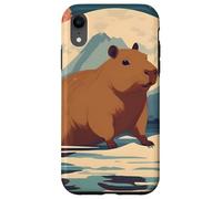Japanese Kawaii Capybara Swimming Cute Japan Flower Anime Case for iPhone XR