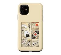 Japanese Kawaii Onigiri Rice Ball Comic Ukiyo-e Food Art Case for iPhone 11