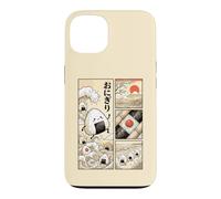 Japanese Kawaii Onigiri Rice Ball Comic Ukiyo-e Food Art Case for iPhone 13