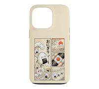 Japanese Kawaii Onigiri Rice Ball Comic Ukiyo-e Food Art Case for iPhone 13 Pro