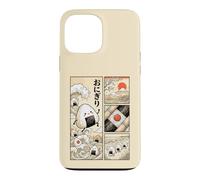 Japanese Kawaii Onigiri Rice Ball Comic Ukiyo-e Food Art Case for iPhone 13 Pro Max