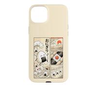 Japanese Kawaii Onigiri Rice Ball Comic Ukiyo-e Food Art Case for iPhone 15 Plus