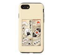 Japanese Kawaii Onigiri Rice Ball Comic Ukiyo-e Food Art Case for iPhone SE (2020) / 7/8