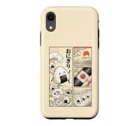 Japanese Kawaii Onigiri Rice Ball Comic Ukiyo-e Food Art Case for iPhone XR