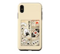 Japanese Kawaii Onigiri Rice Ball Comic Ukiyo-e Food Art Case for iPhone XS Max