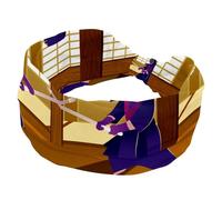 Japanese Kendo Dojo Headband for Women, Soft Wide Headbands, Non Slip Workout Hairbands for Yoga Fitness Travel Gym, Hair Accessories